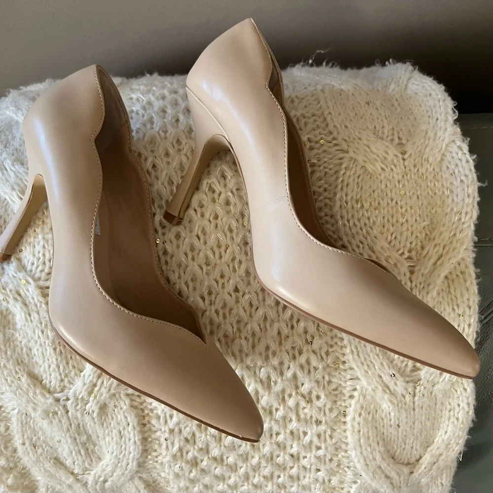 $120 Charles David INNOCENT Pointed Closed Toe STILETTO Heel LEATHER PUMPS 9.5 - Picture 14 of 17